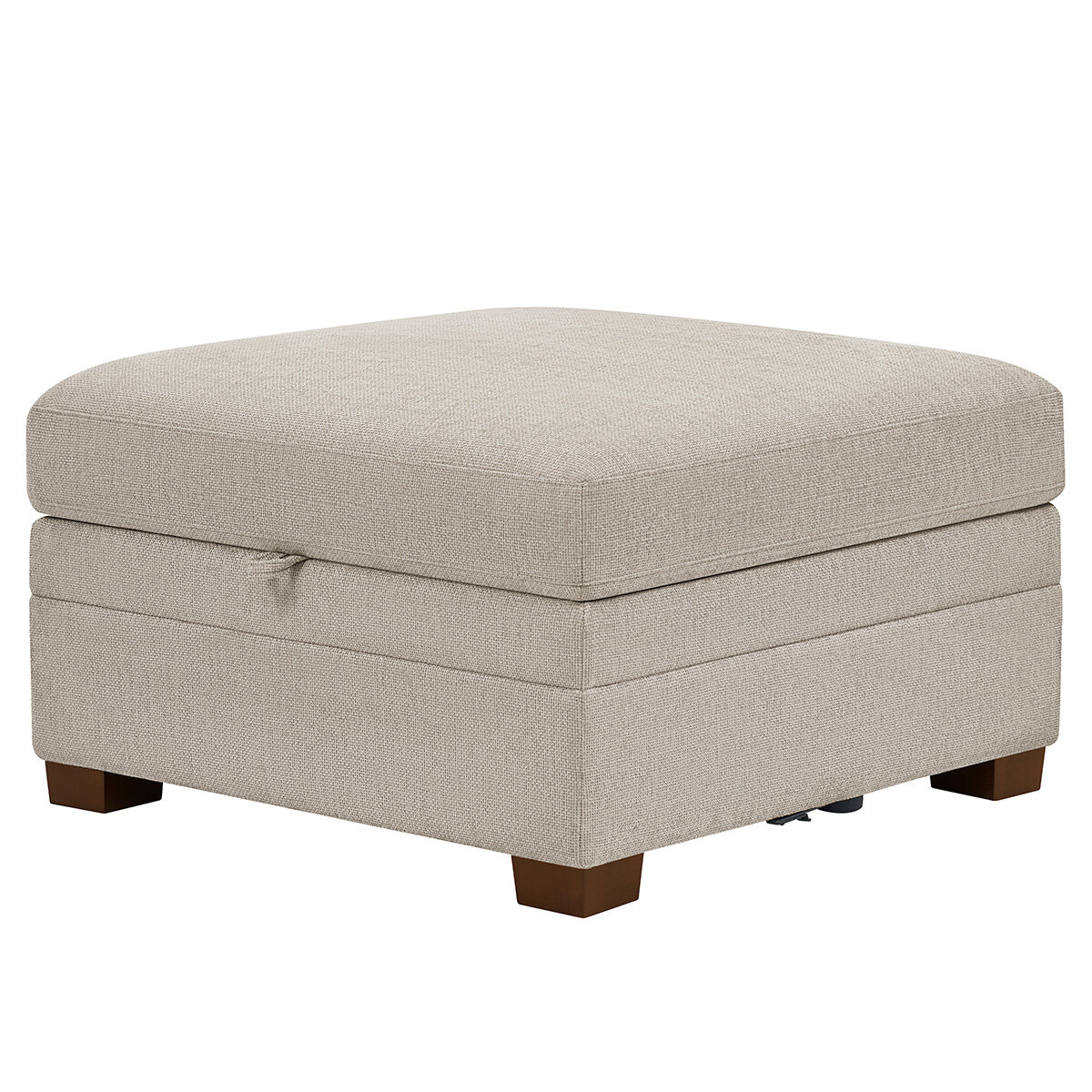 Tisdale No Tuft Ottoman_White Background