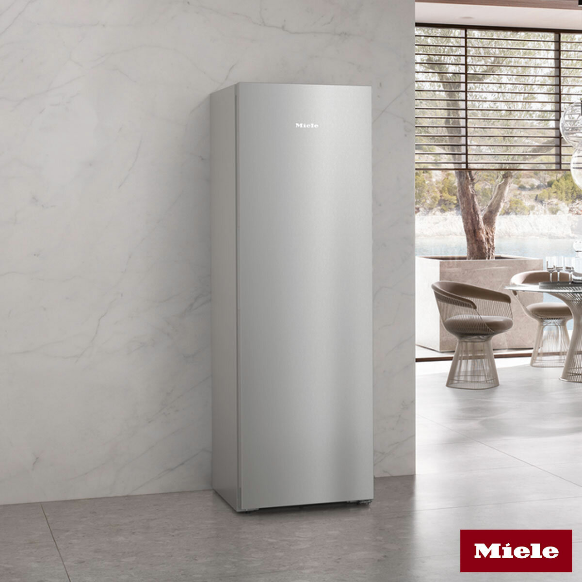 Miele KD 4383 DD Fridge, D Rated in Clean Steel