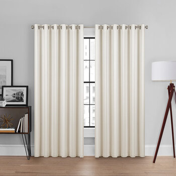 Brookstone Total Blackout Eyelet Curtains, 228 x 228 cm in 2 Colours 