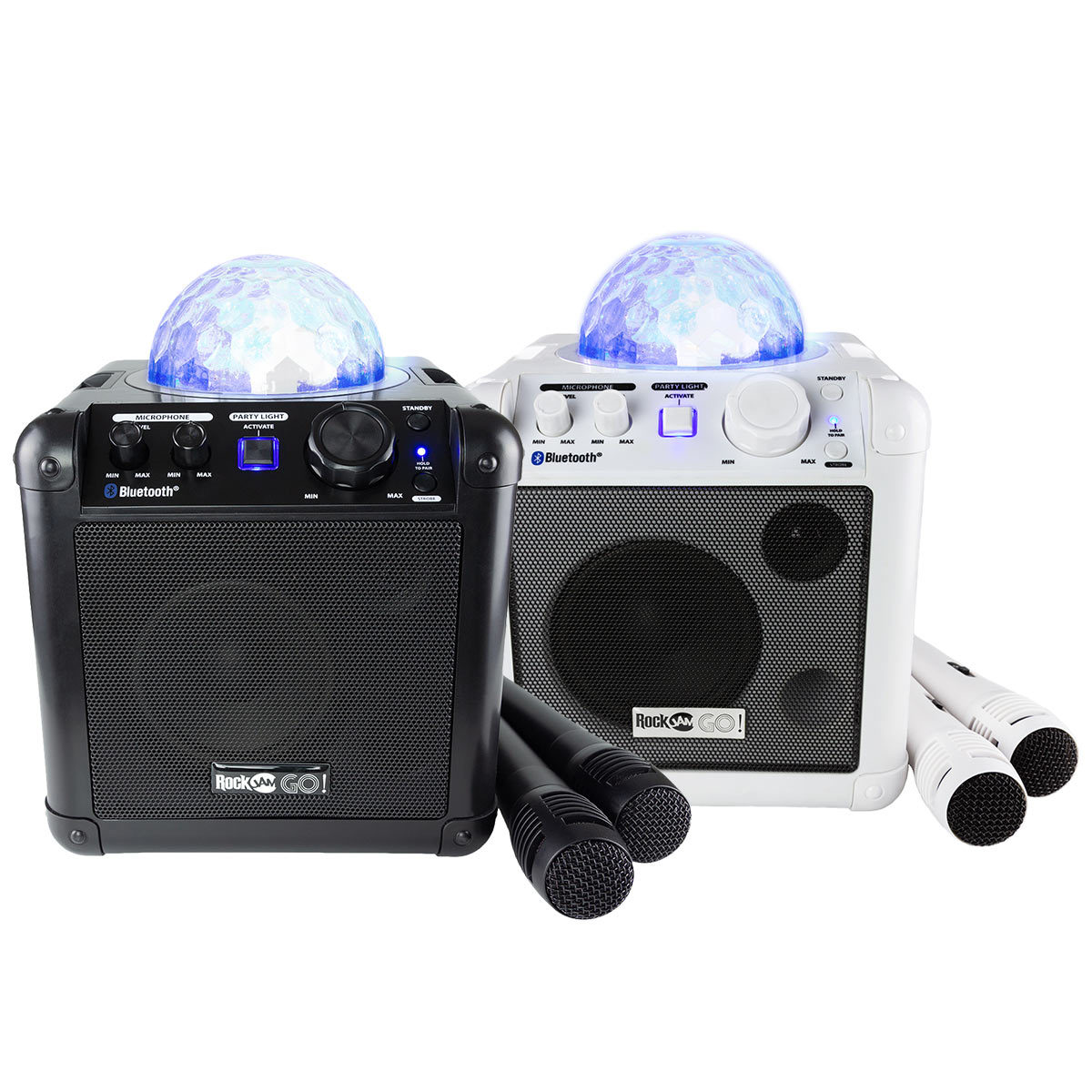 RockJam Go Lightshow Bluetooth Rechargeable Karaoke Speaker in 2 Colours