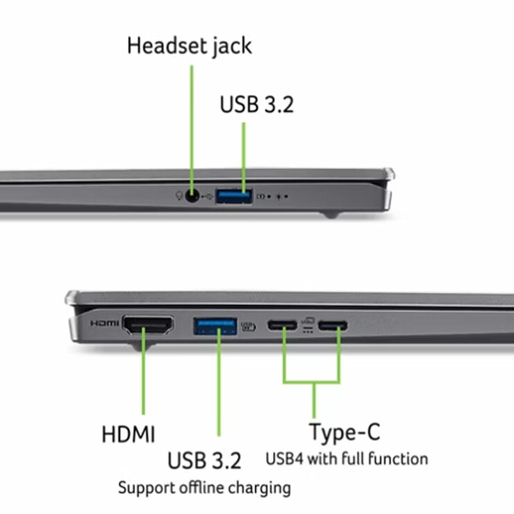 Acer Swift Go, AMD Ryzen AI 5 16GB RAM, 512GB, SSD, 14 Inch Laptop, NX.JDAEK.002 Acer Swift Go, AMD Ryzen AI 5 16GB RAM, 512GB, SSD, 14 Inch Laptop, NX.JDAEK.002