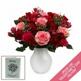 Valentine's 36 Stem Red Rose Bouquet with Greeting Card Valentine's 36 Stem Red Rose Bouquet with Greeting Card