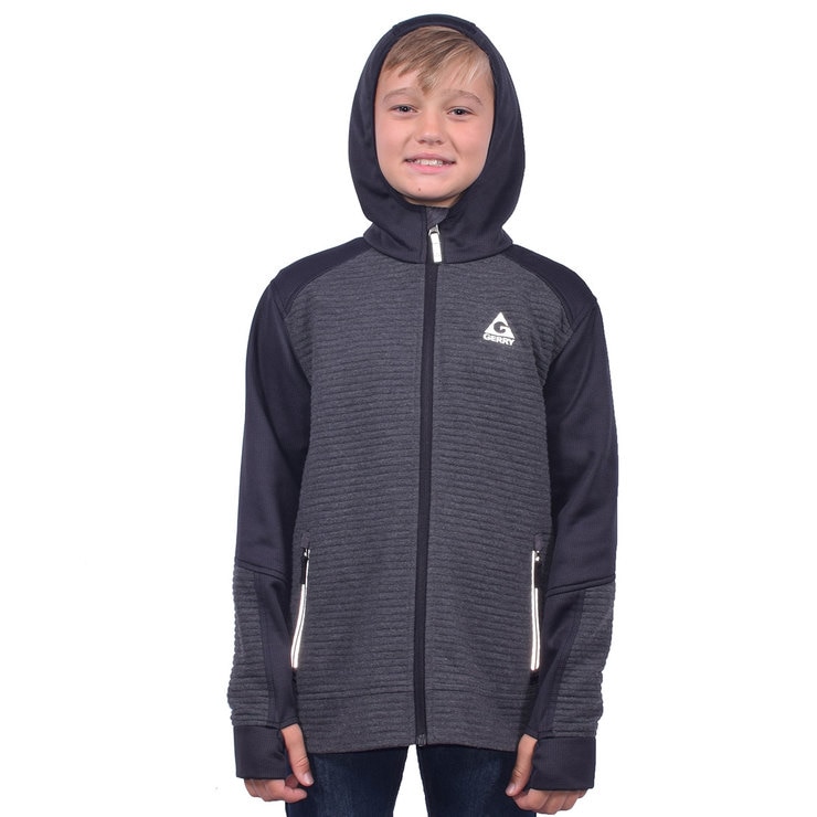 Gerry Ribbed Youth Jacket in Black/Grey, Size 5/6 Costco UK