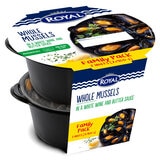 Royal Whole Cooked Mussels with Butter & Garlic, 2 x 900g