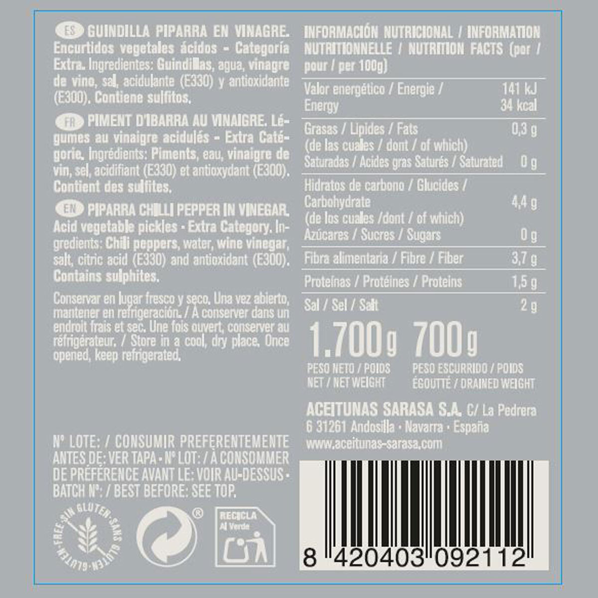 Nutritional Information