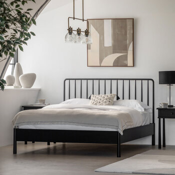Gallery Wycombe Black Oak Bed Frame in 2 Sizes