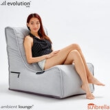 Ambient Lounge Evolution Lounger Outdoor Bean Bag in Light Grey