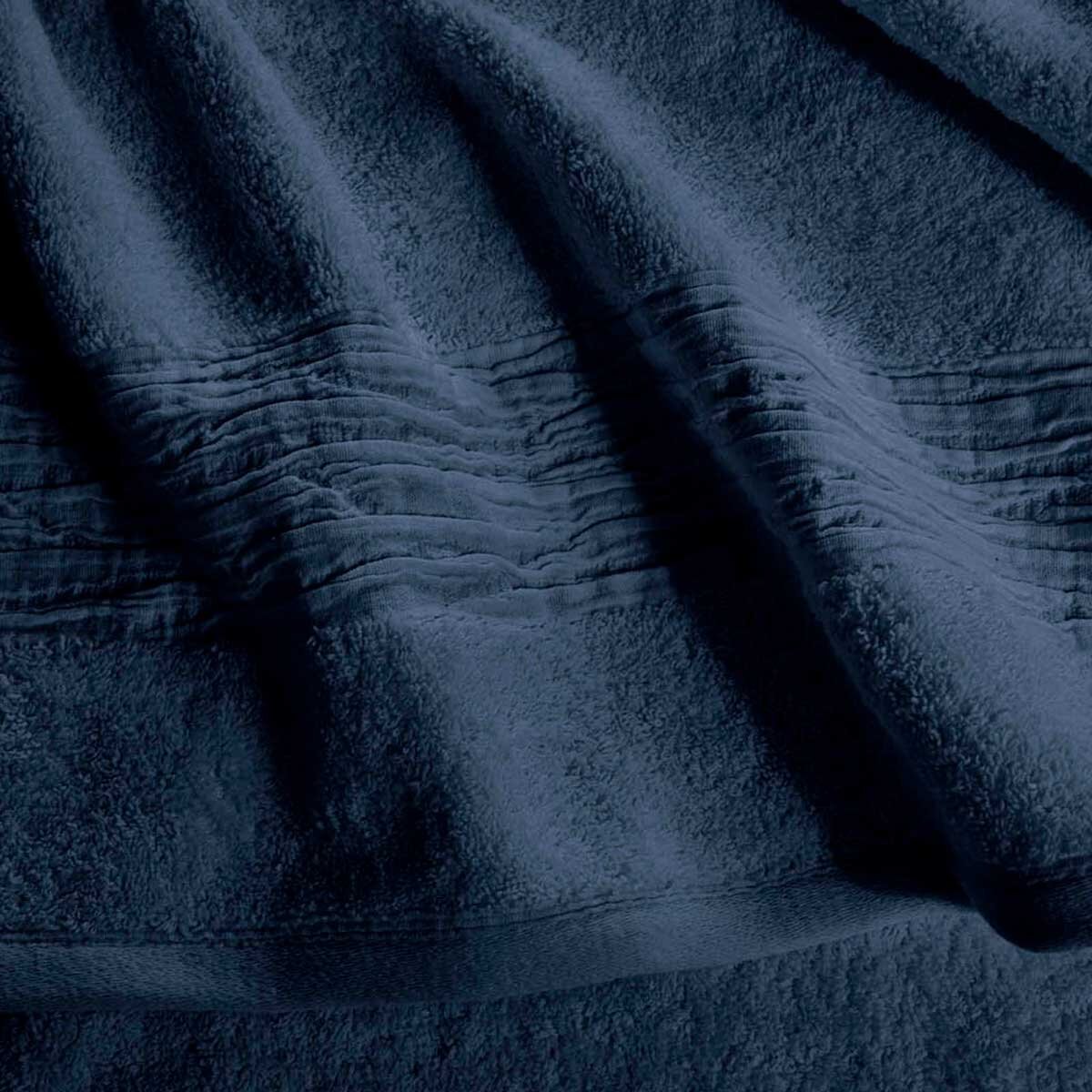 Lazy Linen 6 Piece Bundle 2x Hand Towels, 2x Bath Towels & 2x Bath Sheets, in Navy