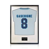 Paul Gascoigne Signed Framed England Football Shirt