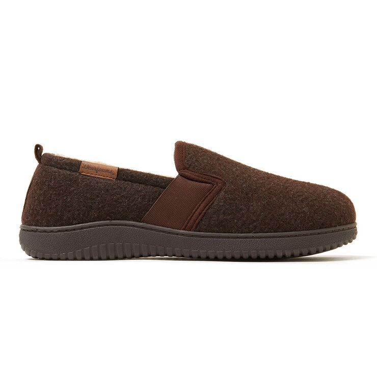 Dearfoam Mens Felted Closed Back Slipper