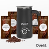 Dualit Milk Frother & Hot Chocolate Maker Max With Single Serve Belgian Chocolate Sachets