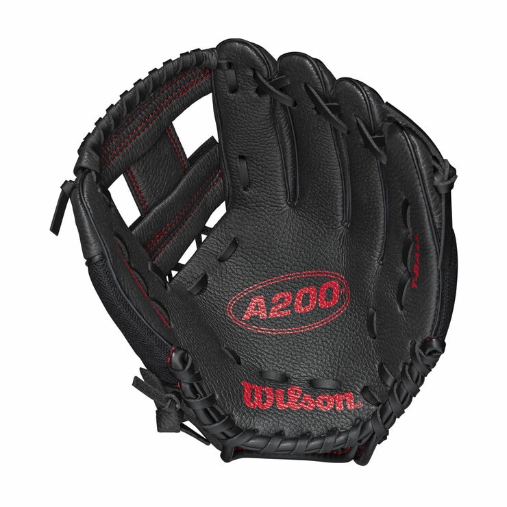 Studio image of the Wilson A200 10inch Junior Glove from the front