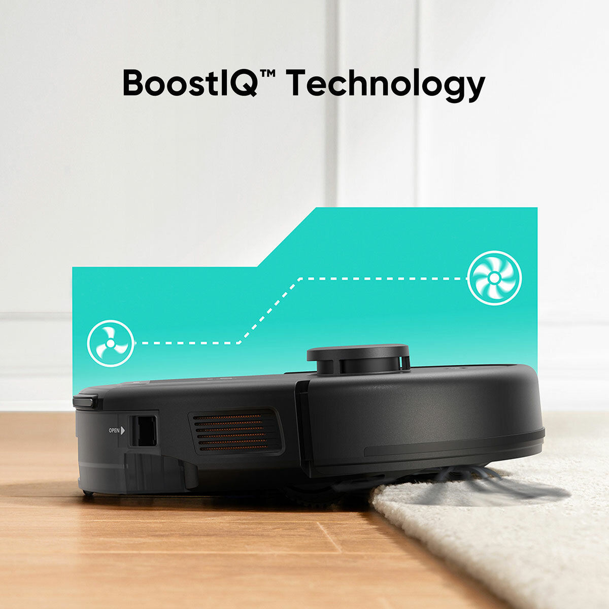 Lifestyle image of Eufy L60 Hybrid Robot Vacuum & Mop with BoostIQ Technology