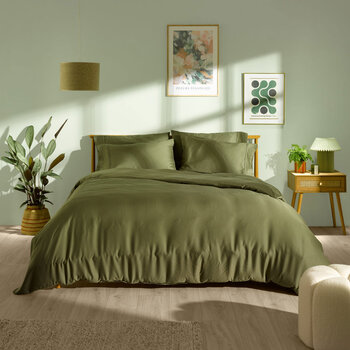 Panda Signature+ Bamboo Lyocell 320 Thread Count Bedding Set in 4 Sizes, Green