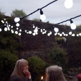 Lights4You 33ft (10m) 50 Large Bulb Ice White Outdoor String Lights