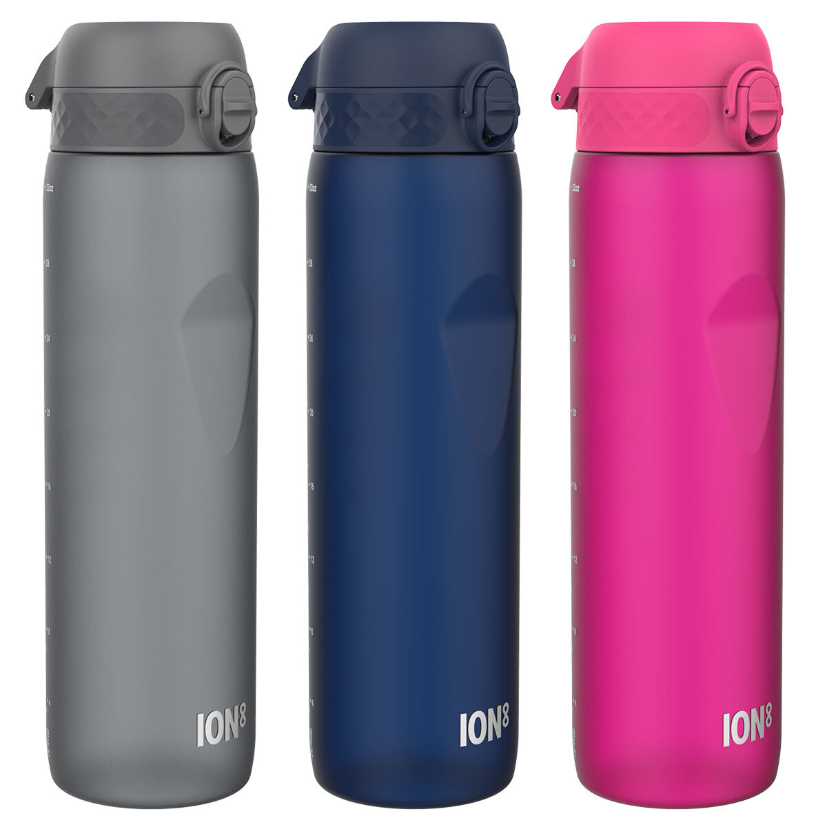 Ion8 Leak Proof 1L Water Bottle, 3 Pack