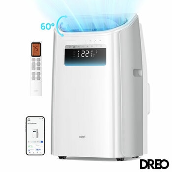 Dreo Smart 3-in-1 Portable Air Conditioner with remote