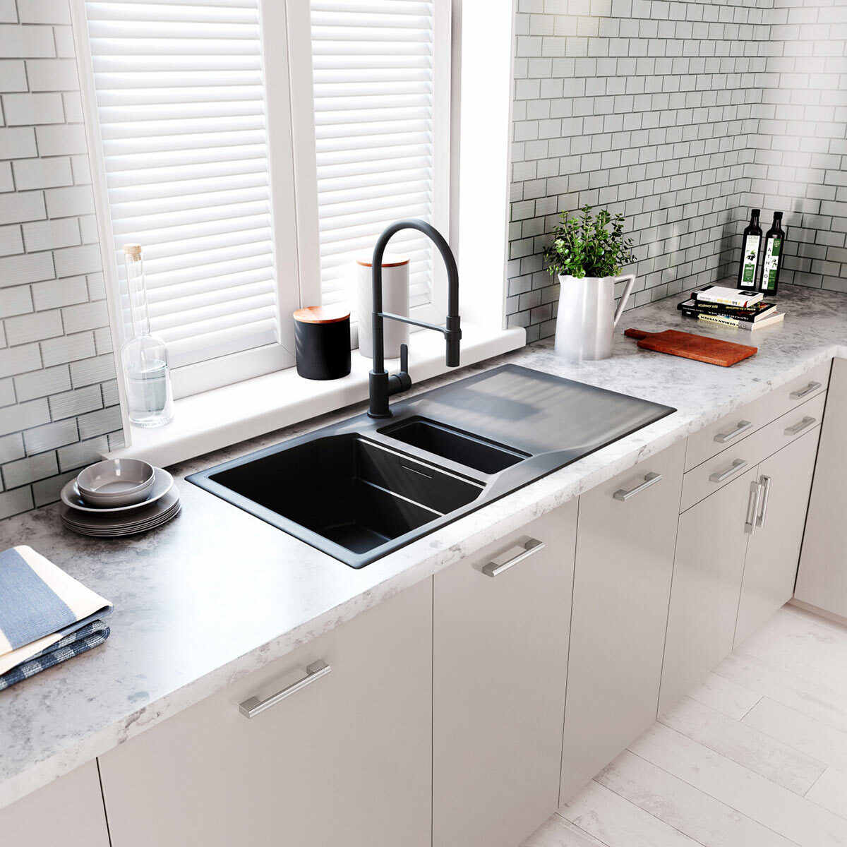 Lifestyle image of tap in kitchen setting