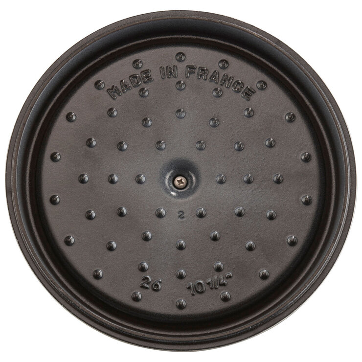 Staub 26cm Round Cast Iron Cocotte in 2 Colours