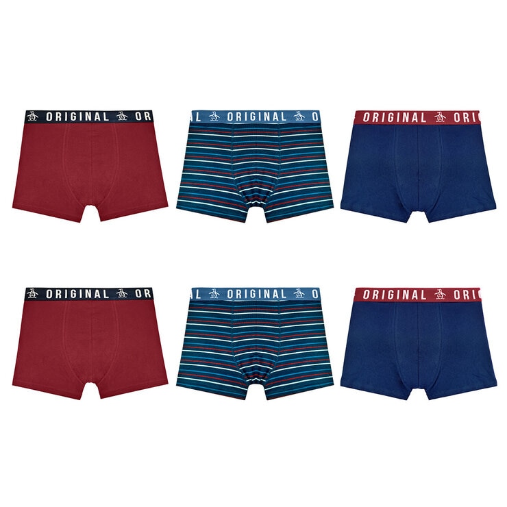 Penguin Men's Boxers 6 Pack in Navy Penguin Men's Boxers 6 Pack in Navy