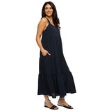 Jezebel Ladies Tiered Dress in Navy Jezebel Ladies Tiered Dress in Navy