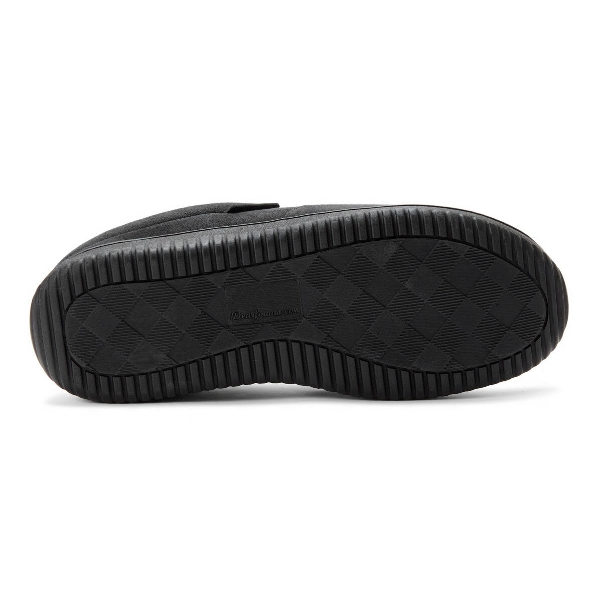 Dearfoam Memory Foam Men's Clog Slippers in Black