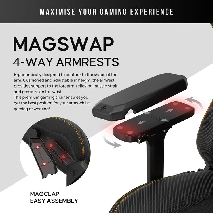 Kaiser Series 3 Large Gaming Chair - Black