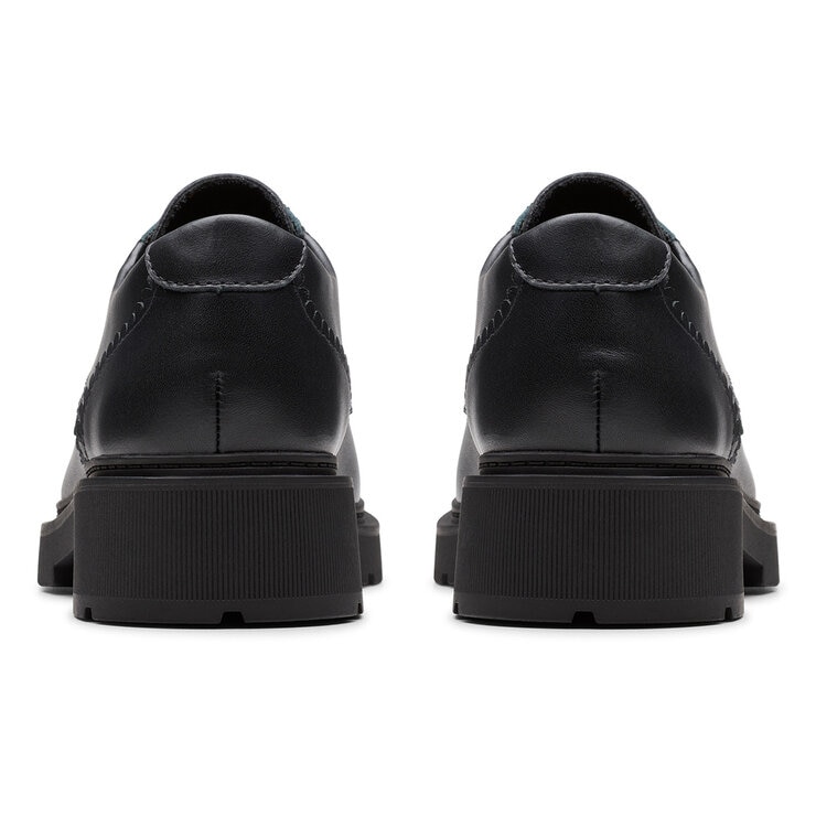 Clarks Kids Eris Pure Black Leather Shoes Clarks Kids Eris Pure Black Leather Shoes