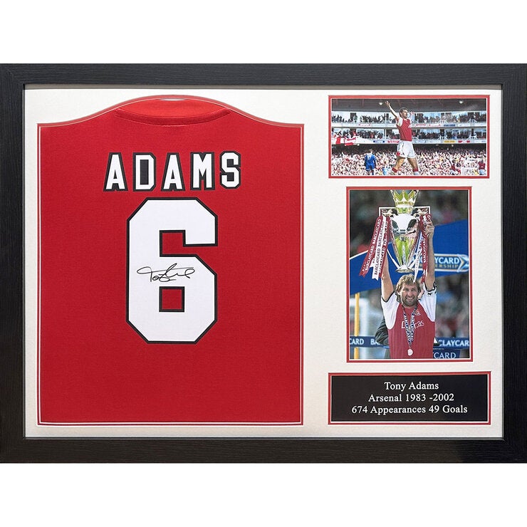 Tony Adams Signed Framed Arsenal Football Shirt Tony Adams Signed Framed Arsenal Football Shirt