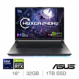 ASUS ROG Strix, Intel Core Ultra 9, 32GB RAM, 1TB SSD, NVIDIA GeForce RTX 5070Ti, 16 Inch Gaming Laptop, G615LR-S5006W