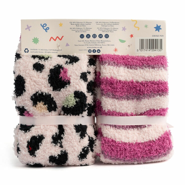 Totes Toastie Kids Socks, 4 Pack in Unicorn