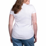 Kirkland Signature Ladies Scoop Neck Pima Tee in White