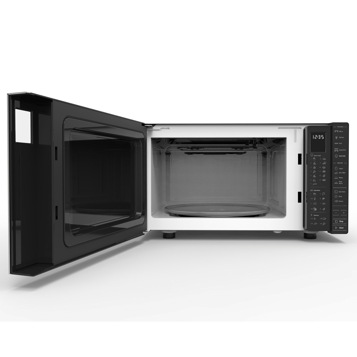 Hotpoint MWH 303 B, 30L Grill Microwave in Black