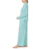 DKNY Ladies Cotton Blend Pyjama Set in Mint