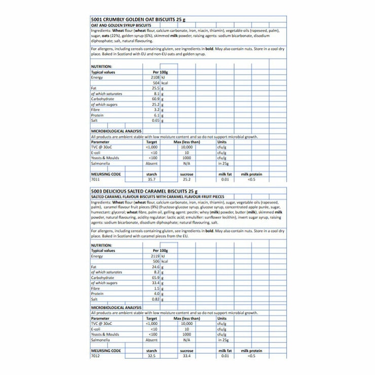 Walkers Assorted Biscuits Mini Packs, 100 x 25g