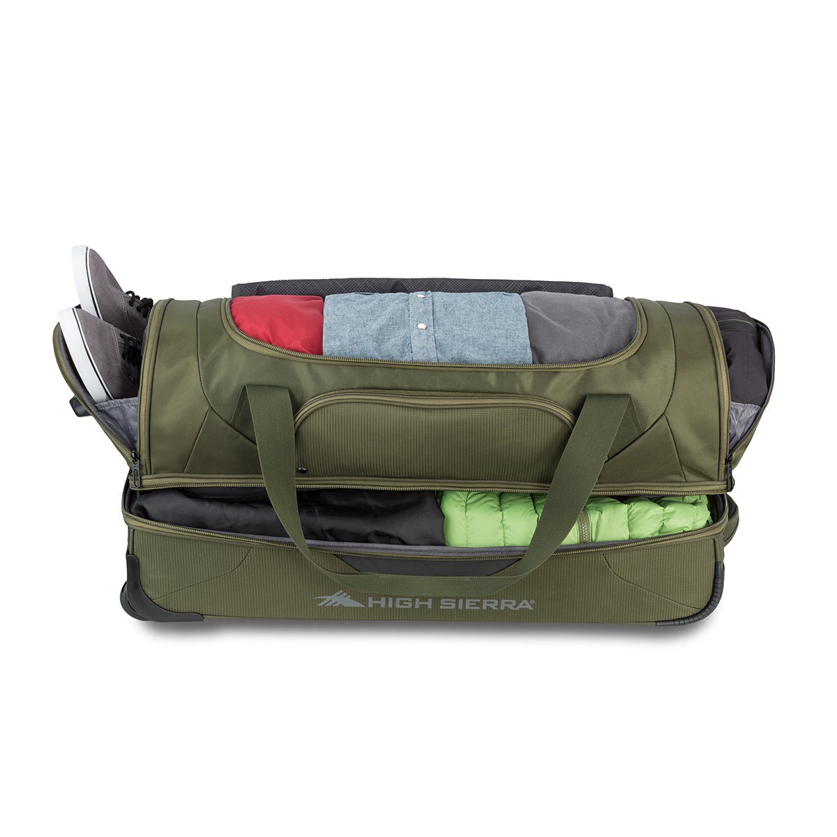 High Sierra 30" Drop Bottom Wheeled Duffel Bag in Khaki Costco UK