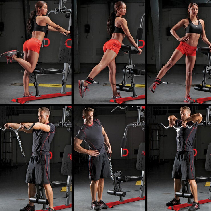 Lifestyle image of people using the home gym Lifestyle image of people using the home gym