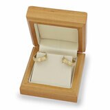 14ct Yellow Gold Fluted Textured Hoop Earrings