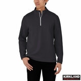 Kirkland Signature Men's 1/2 Zip Sweater in Black