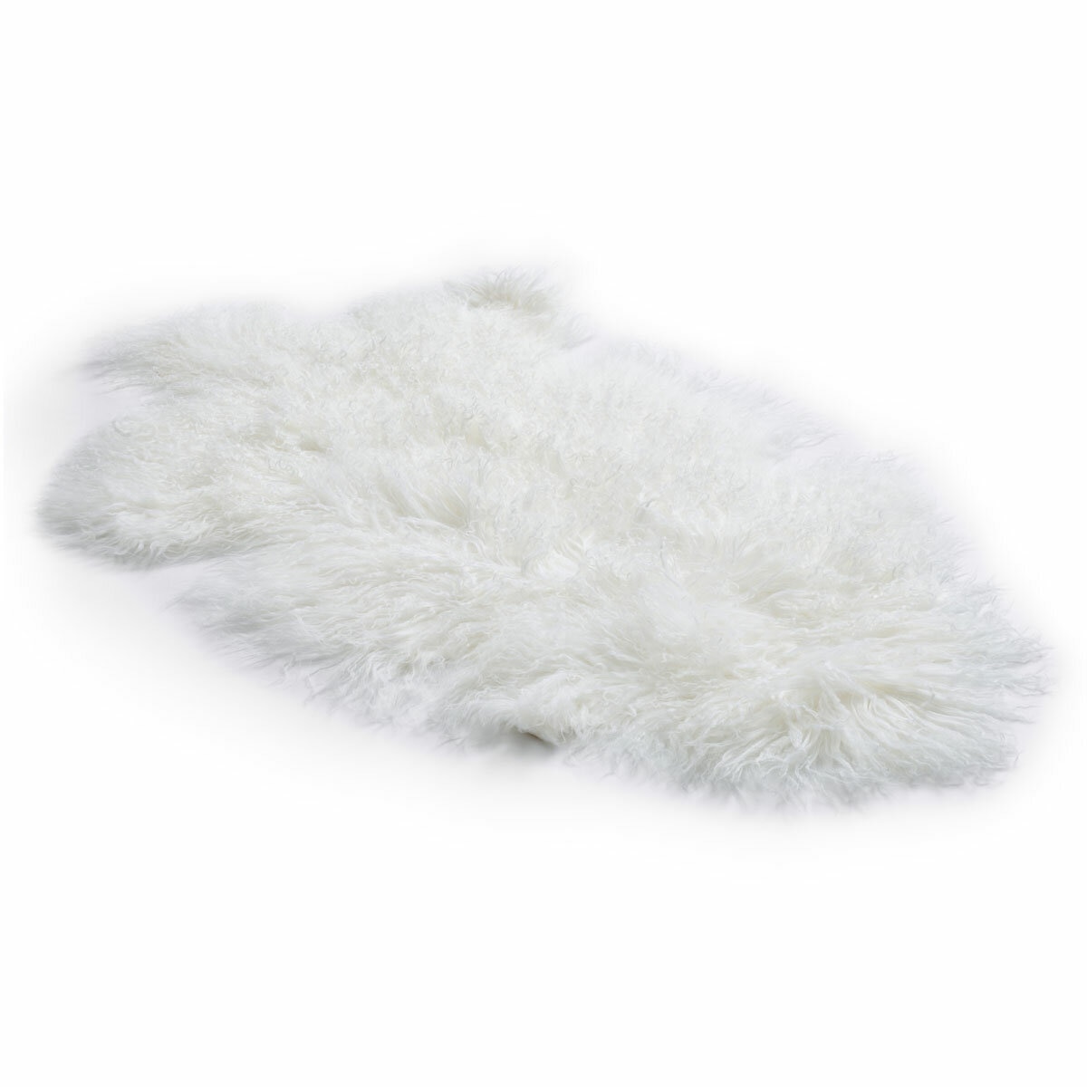 Bowron Tibetan Sheepskin Rug in White, 60 x 90 cm Bowron Tibetan Sheepskin Rug in White, 60 x 90 cm