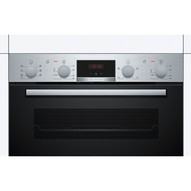 Bosch Series 4 NBS533BS0B Double Oven, A Rated in Stainless Steel