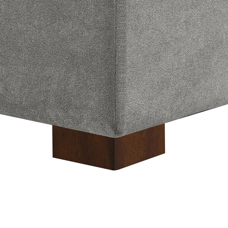 Thomasville Miles Grey Fabric Corner Sofa with Power Footrests