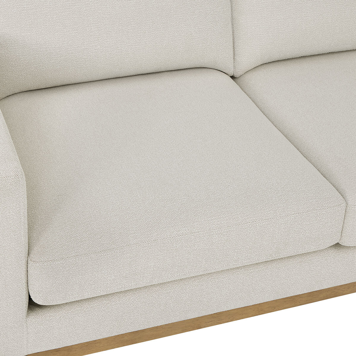Henredon Murphy Cream Fabric Corner Sofa with Reversible Chaise