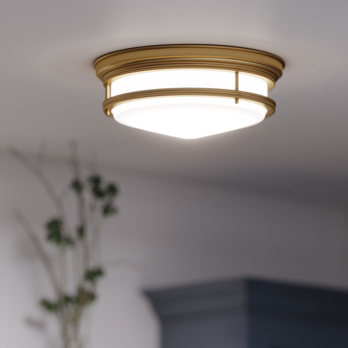 Hinkley Hadley 3 Light Flush Ceiling Light in 3 Finishes