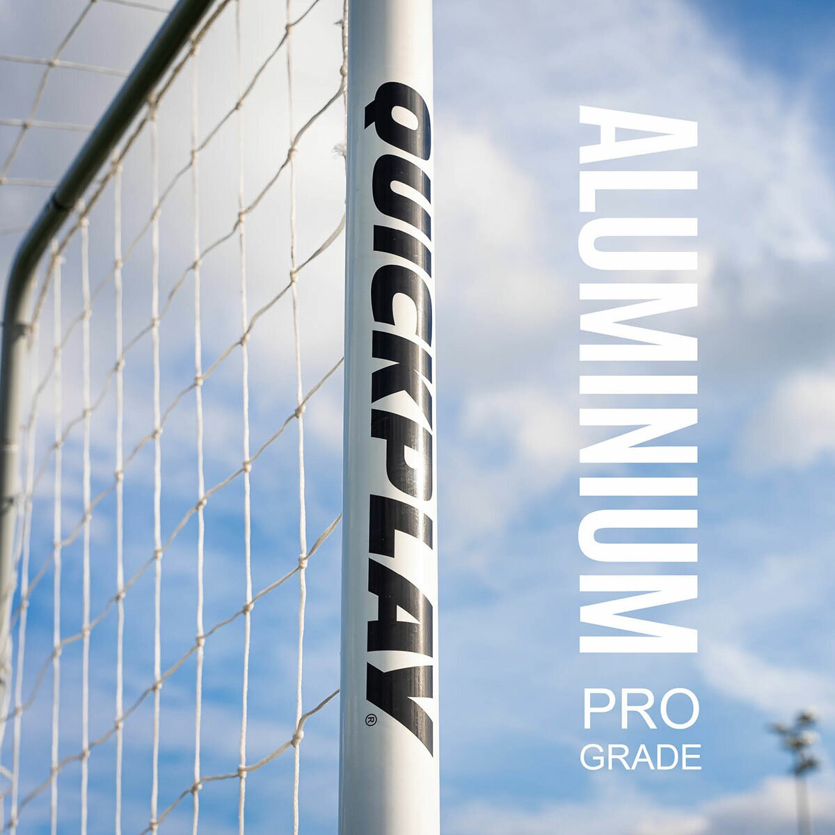 Lifestyle image showing the aluminium pro grade goal