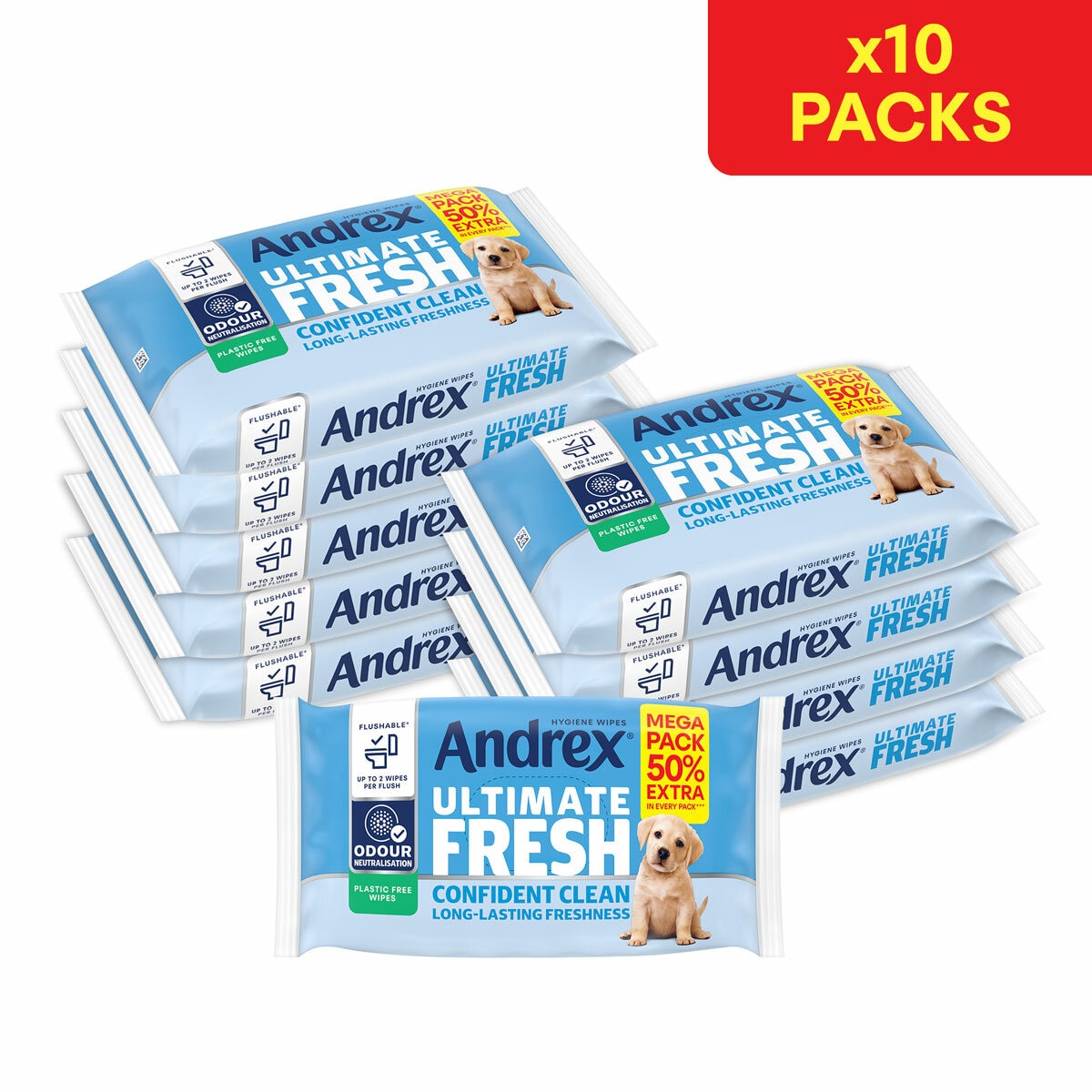 Andrex Ultimate Fresh, 10 x 56 Pack