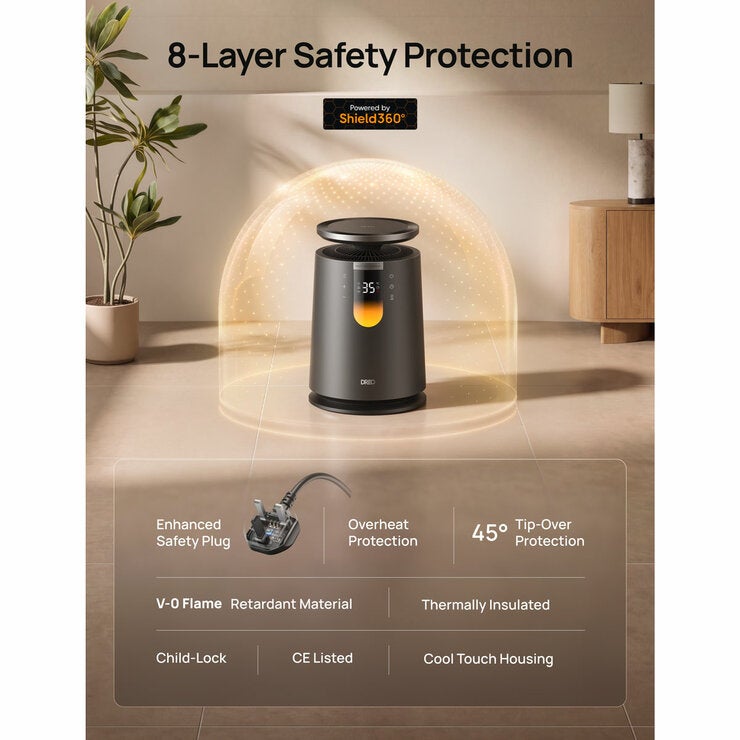 Lifstyle image showing 8 layer safety protection Lifstyle image showing 8 layer safety protection