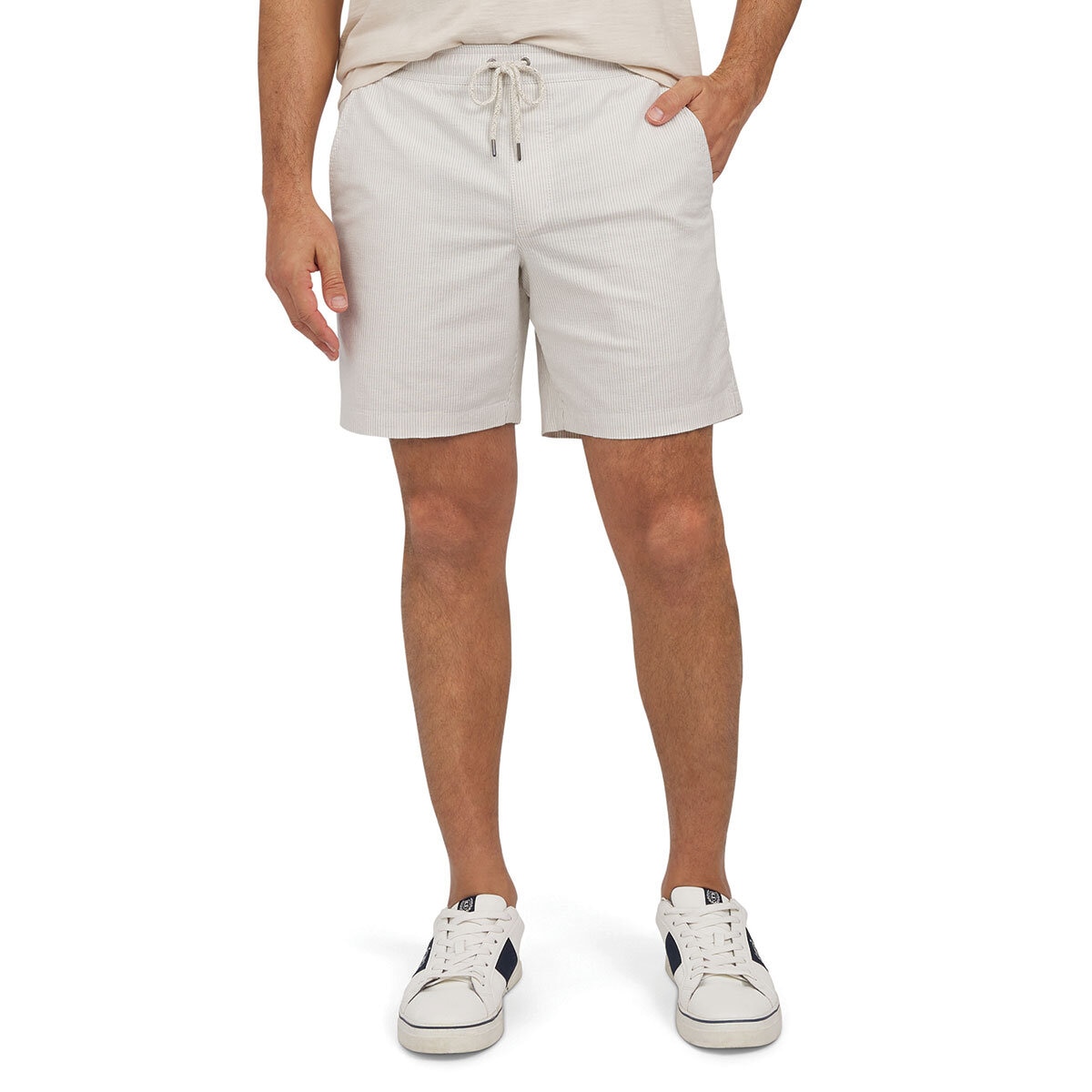 Chaps Men's Pull On Short in Stripe