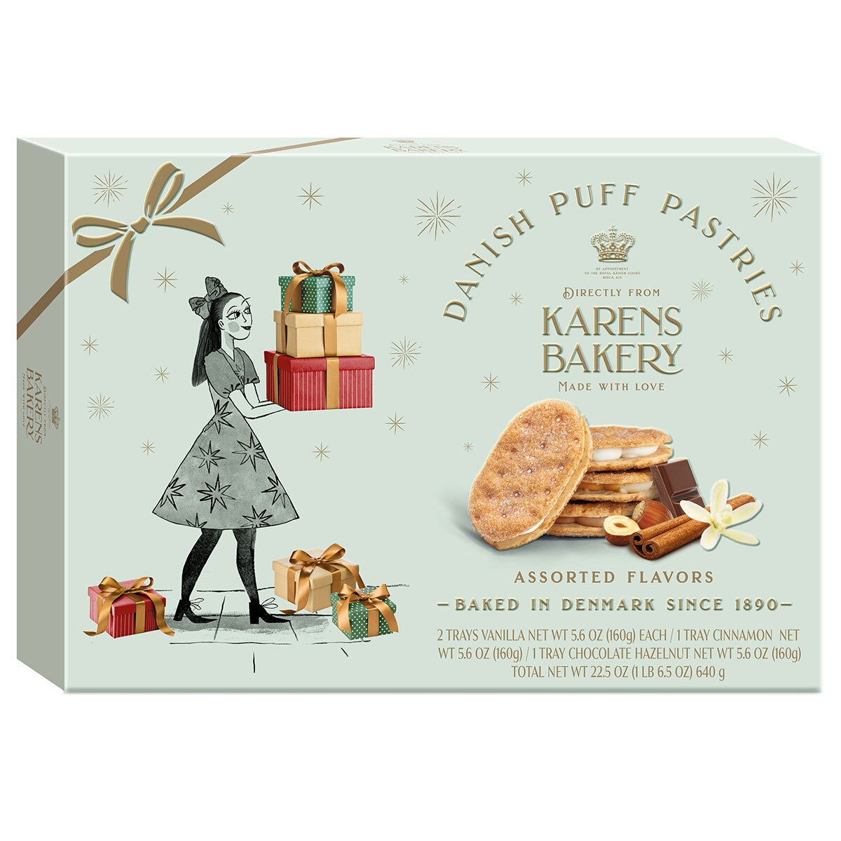Karens Bakery Danish Puff Pastries Assorted Flavours, 640g