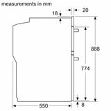 Bosch Series 4 MBA533BS3B Built In Double Oven, A Rated in Silver Bosch Series 4 MBA533BS3B Built In Double Oven, A Rated in Silver